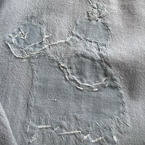 Passports Of Pier 1 Imports Vintage Chambray Button Up Animal Appliqués Size S - Picture 15 of 15